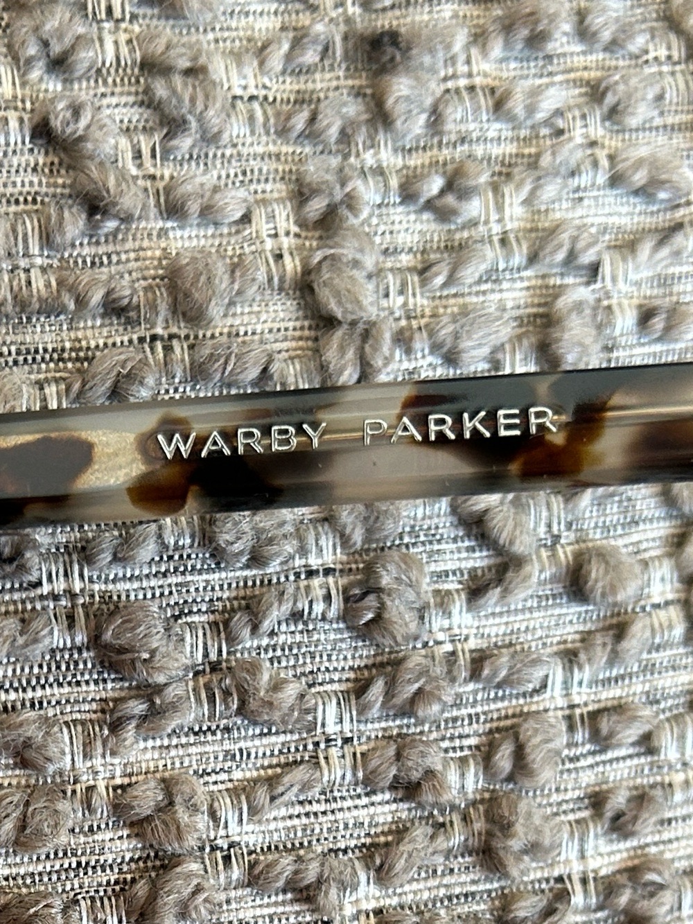 Warby Parker Tortoiseshell Sunglasses -Black Lenses, Tortoise Frames, White Case - Picture 6 of 7